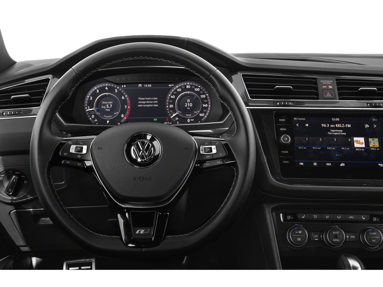 2019 Volkswagen Tiguan 2.0T SEL R-Line Jet-Black 4Motion Sport Utility 4D