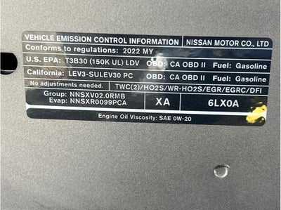 2022 Nissan Sentra SV Sedan 4D