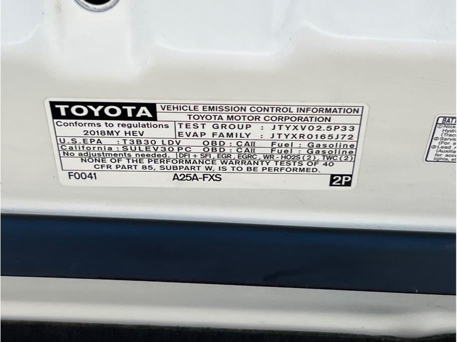 2018 Toyota Camry Hybrid XLE Sedan 4D