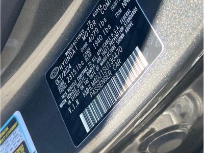 2025 Hyundai ELANTRA HYBRID SEL Sport HEV Sedan 4D
