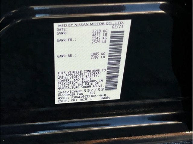 2023 Nissan LEAF SV PLUS Hatchback 4D