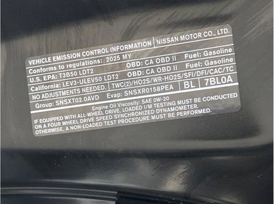 2025 Nissan Murano Platinum Sport Utility 4D
