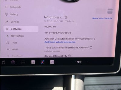 2019 Tesla Model 3 Standard Range Sedan 4D