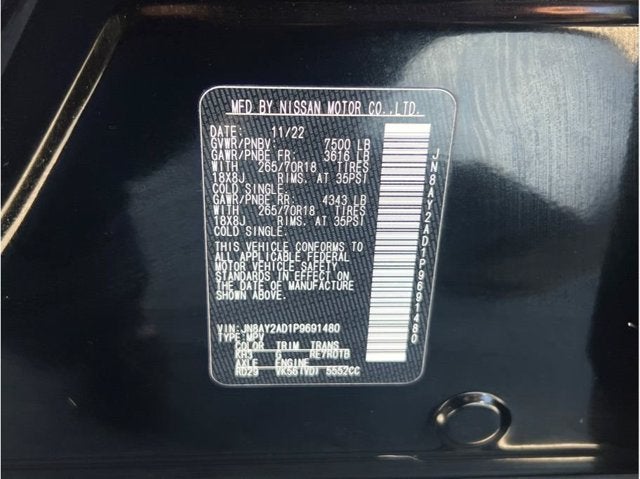 2023 Nissan Armada SV Sport Utility 4D
