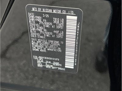 2025 Nissan Armada Platinum Sport Utility 4D