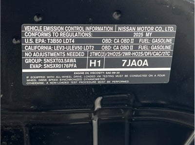 2025 Nissan Armada Platinum Sport Utility 4D