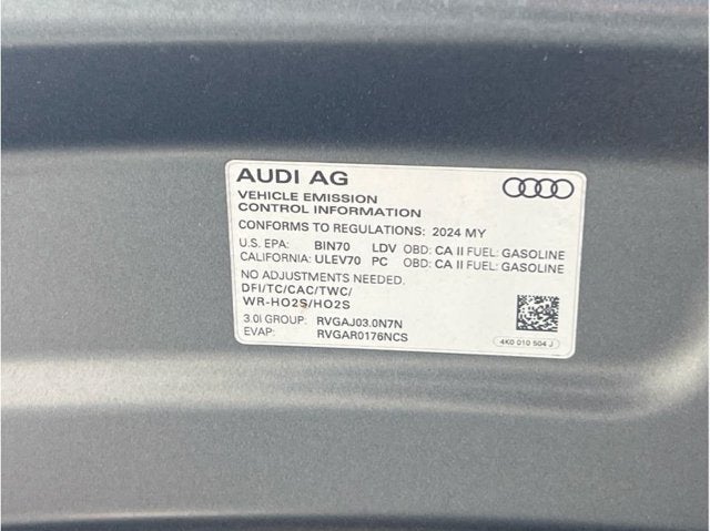 2024 Audi A6 55 TFSI Premium Plus Sedan 4D